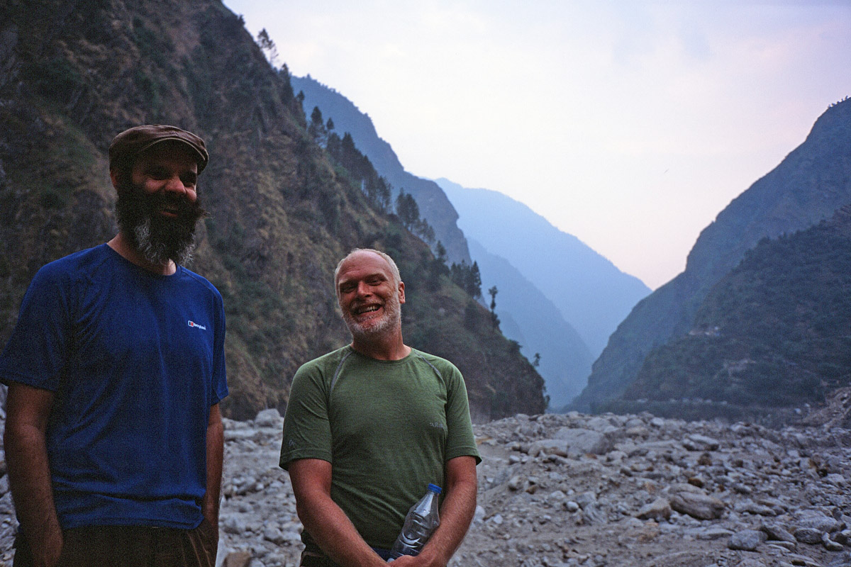 Trekking in the mountains of Uttarakhand in the Indian Himalaya