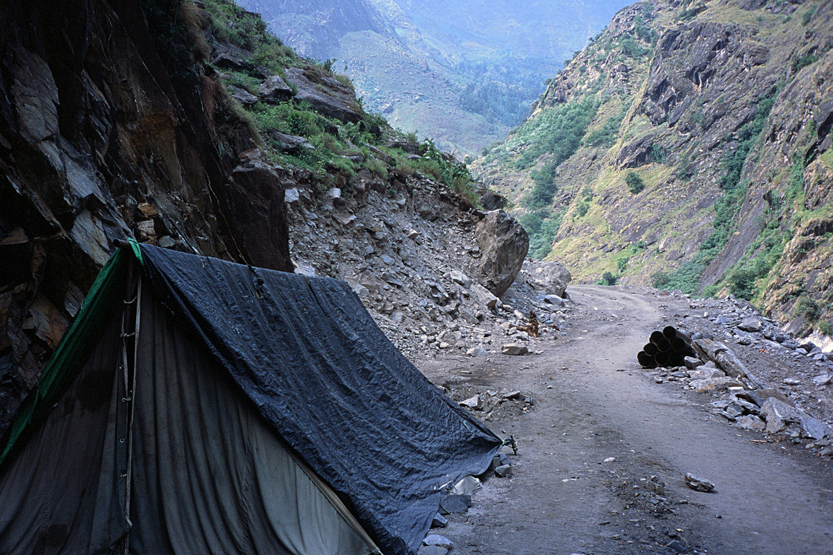 Trekking in the mountains of Uttarakhand in the Indian Himalaya